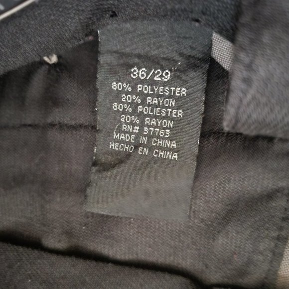 Perry Ellis America Dress Pants Size 36x29 Mens Pleated Front Cuffed Hems - Picture 3 of 3